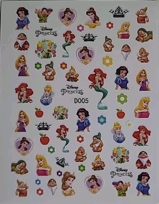 Disney Princess Nail Art Stickers
