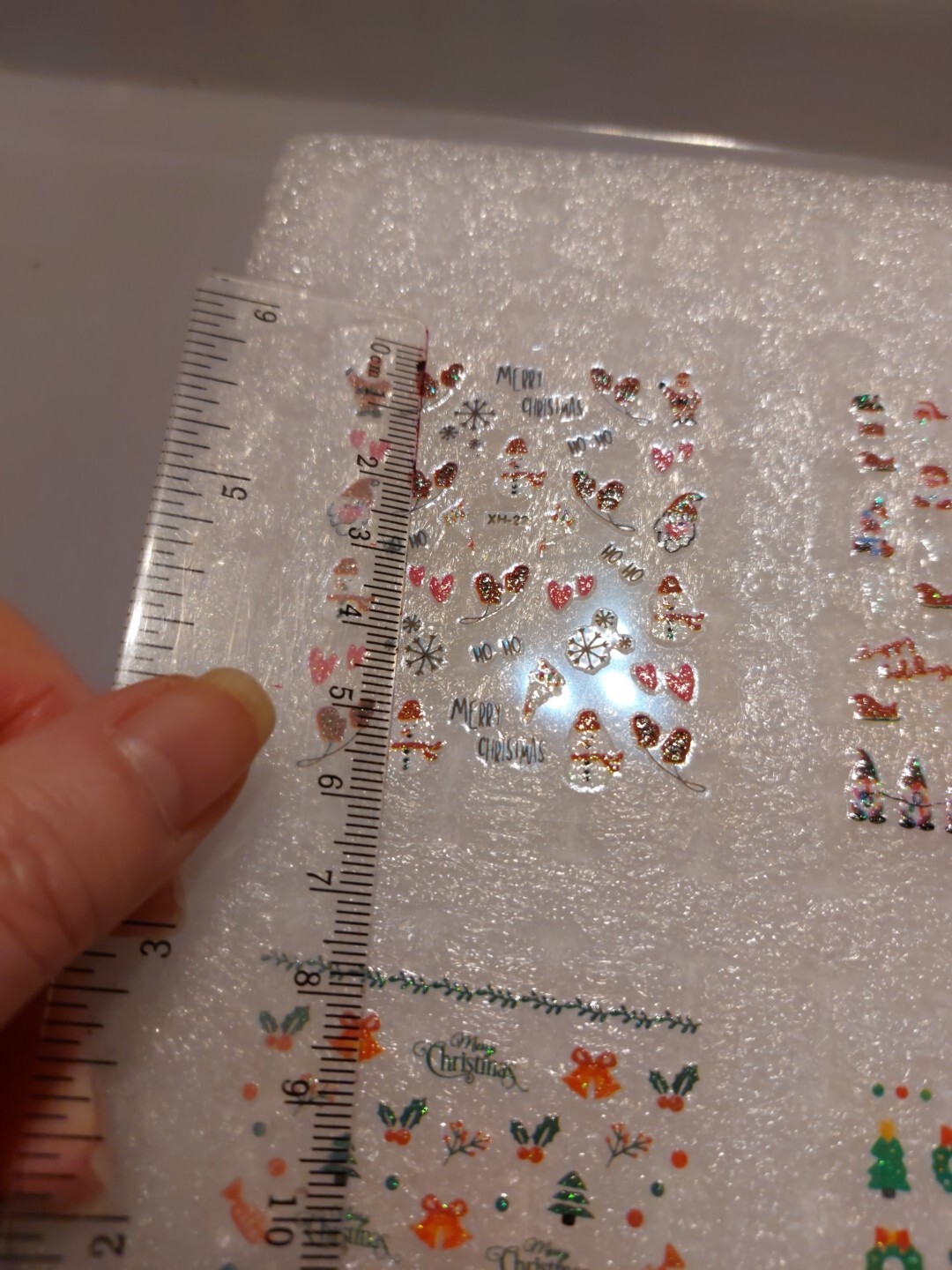 4 X Small Sheets Of Christmas Nail Art Stickers (Dn142) New