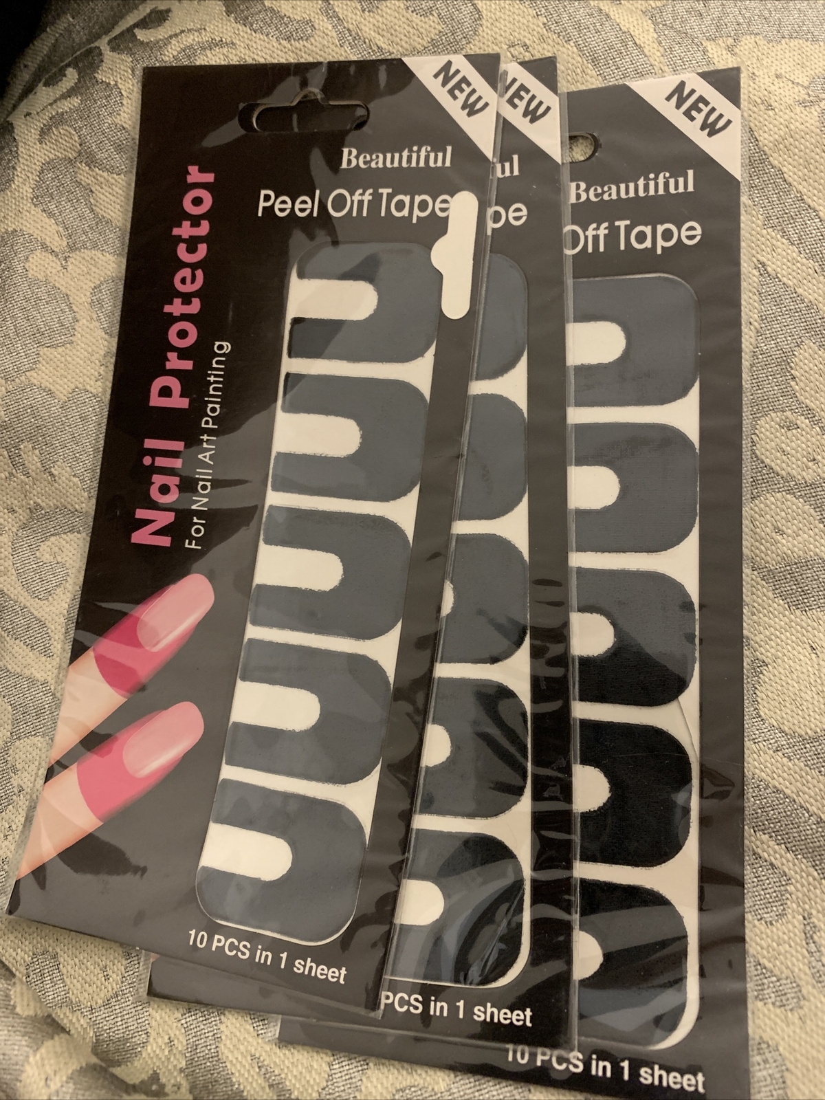 10PCS Sticker Nail Polish Peel Off Tape (3 Packs)