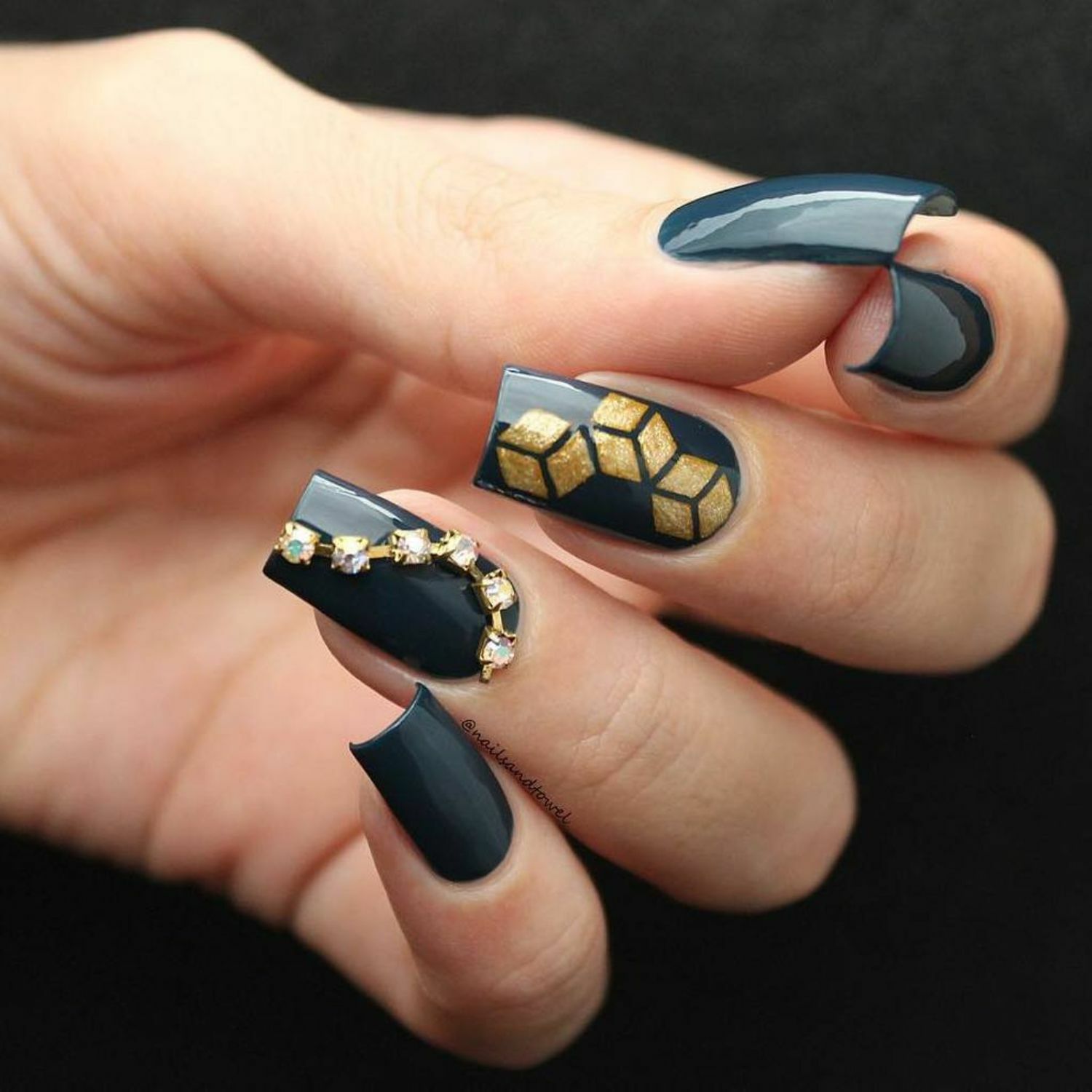 Rhombus Stencils for Nails, Nail Stickers, Nail Art, Nail Vinyls