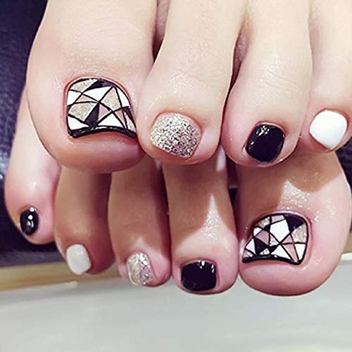 100Pcs Eco-Friendly Full Coverage Fake Toenail Tips for Salon-Quality Nails