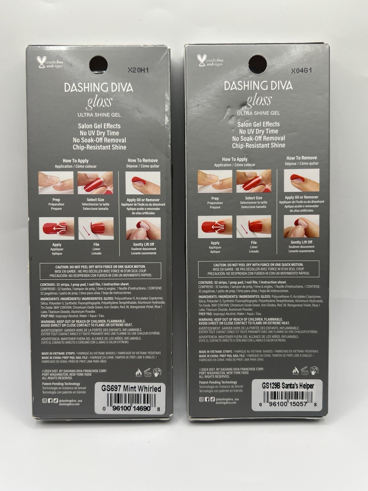 Dashing Diva Gloss Ultra Shine Gel 2-Pack Christmas