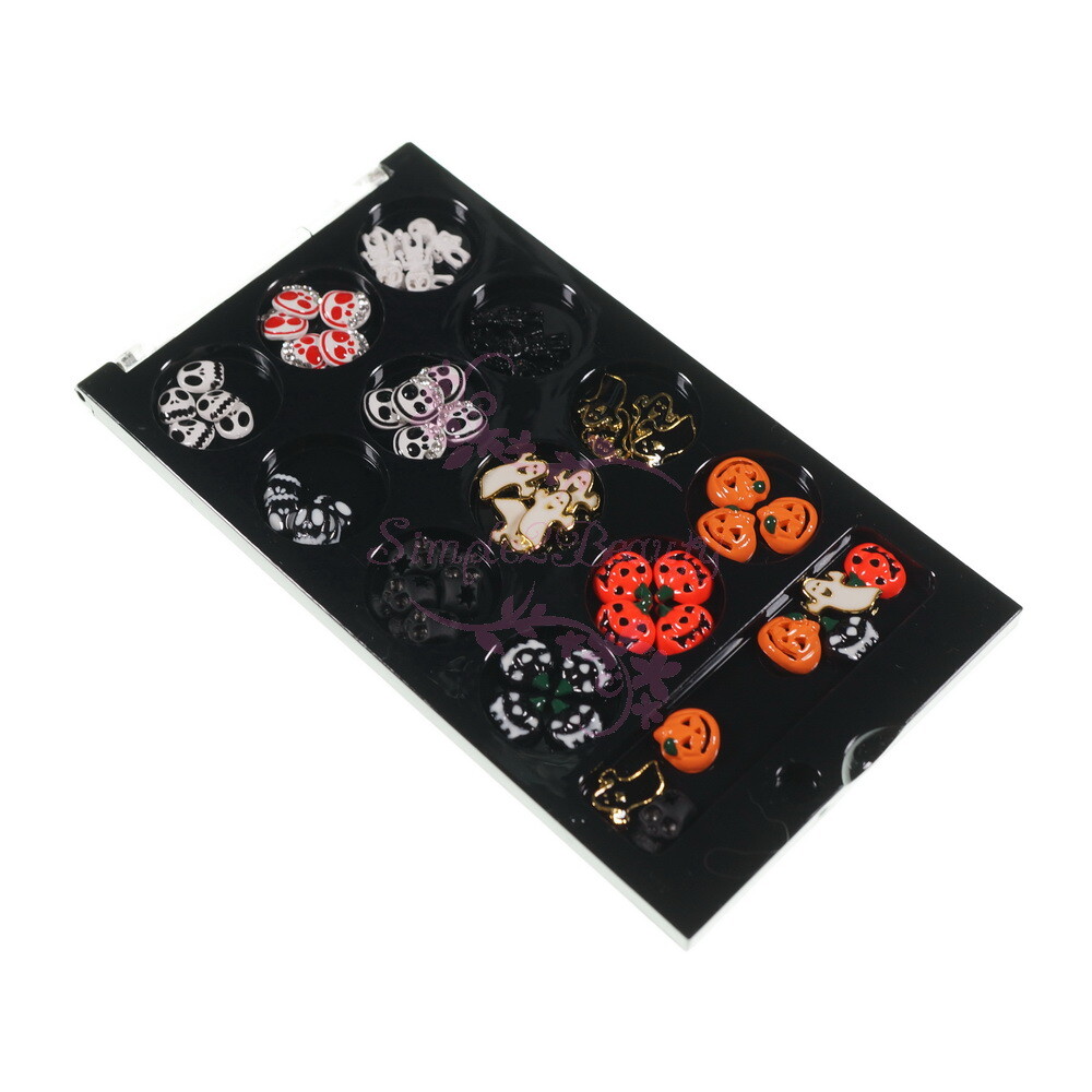 Pumpkin Skull Halloween Series Design Nail Art Alloy Charms Manicure Decor
