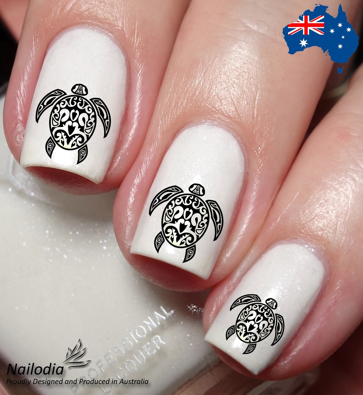 Turtle Nail Art Decal Sticker Water Transfer Slider