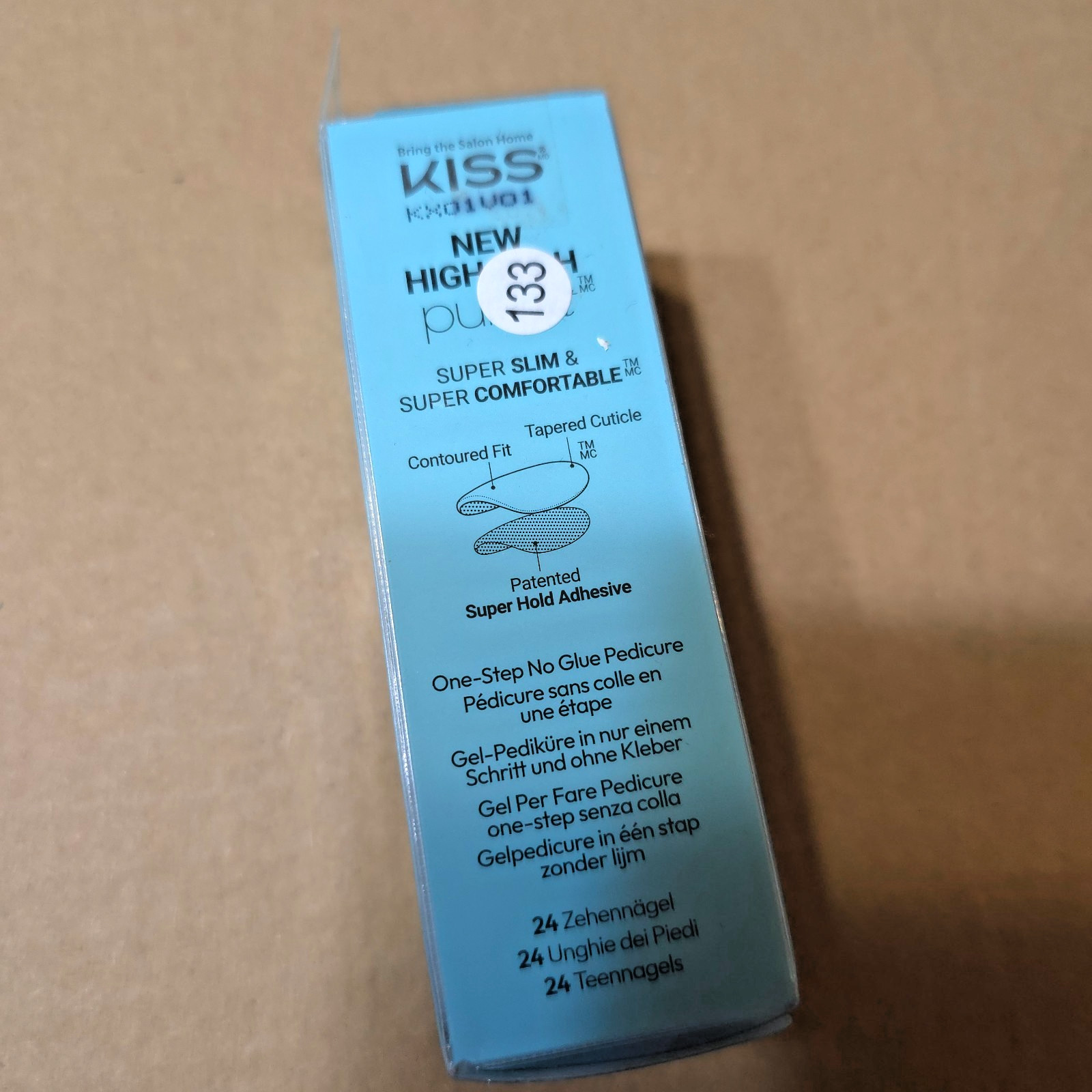 KISS imPRESS Press-On Pedi & One Minute False Nail Tip Set Lot – 24 Count Each