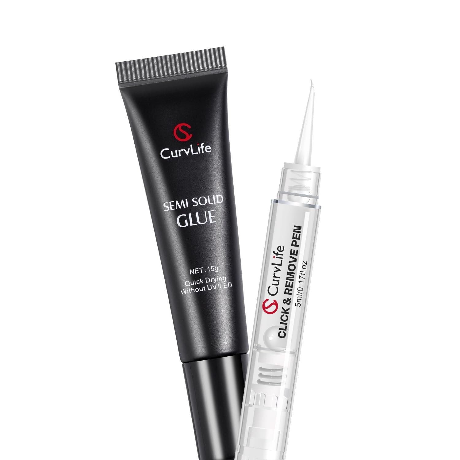 Strong 15g Nail Glue Gel & 5ml 3-in-1 Remover Pen – Perfect for Press-On Nails