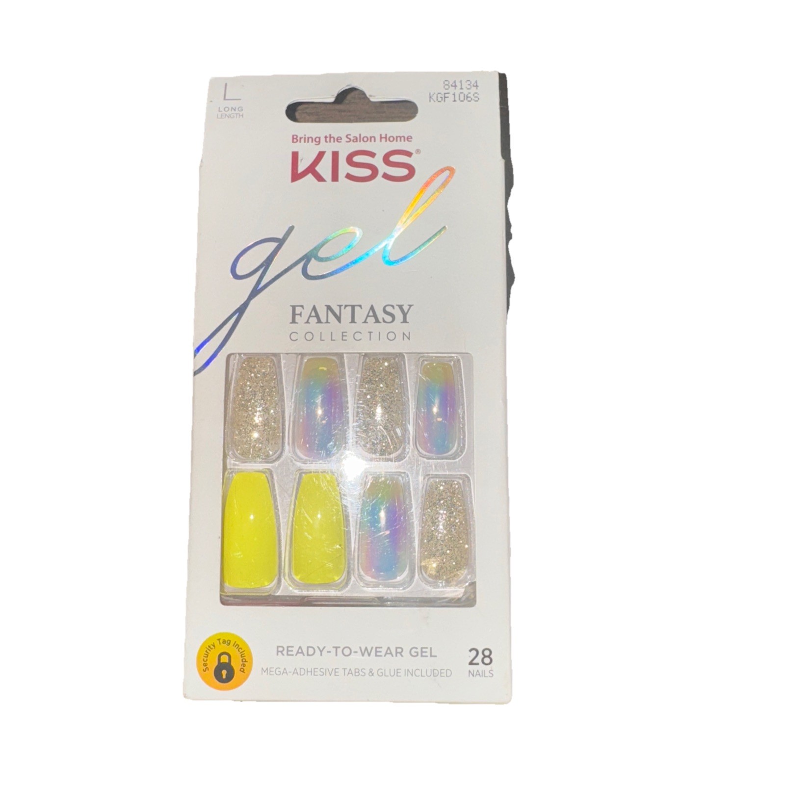 KISS Gel Fantasy Ready-to-Wear Press-On/Glue-On Gel Nails Style “In Your Eyes