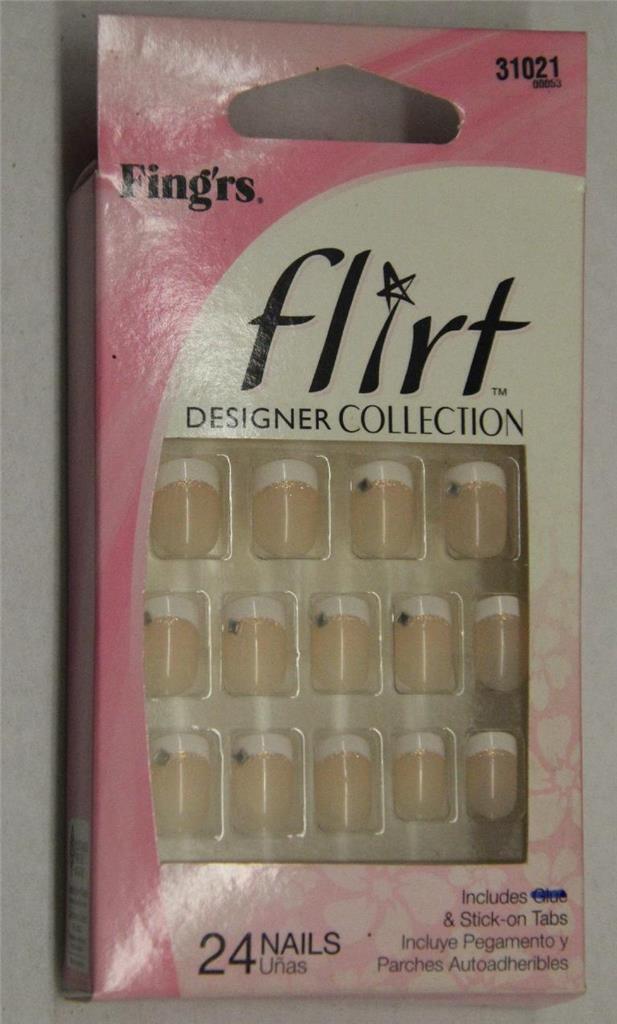 Fing’rs Edge and Flirt Nails (2 Packs of 24 ea. 48 Total) 1 Pack of ea.