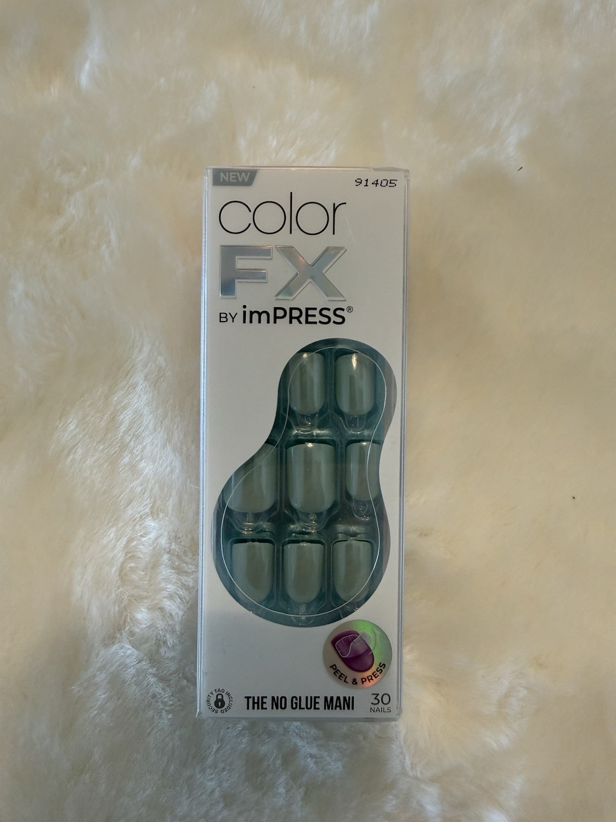 KISS No Glue Mani Press On Nails, Color FX, ‘Infinity’, Short Size