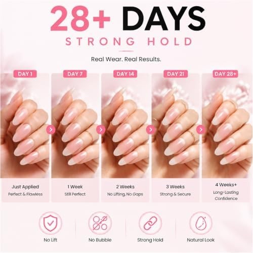 Beetles 2Pcs*20g Solid Nail Glue Gel, Tipex Soft Nail Tips Glue Super Strong for