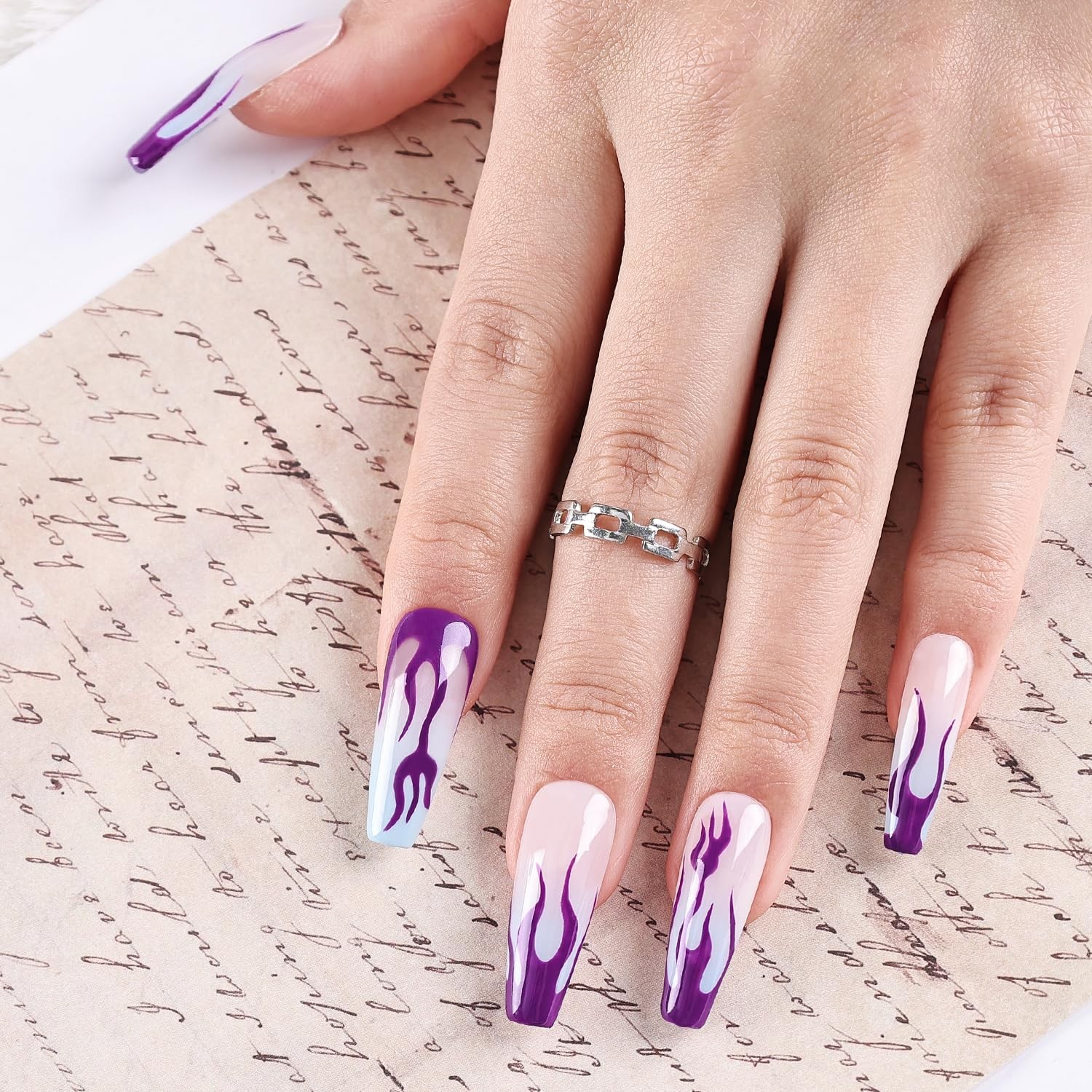 Dark Purple Swirl Nail Art Liner Gel Polish,10ml Classic Color 3D Nail Art Pe…