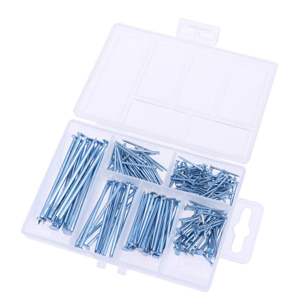 280PCS Coffin Nails Picture Hanging Nails Woodworking Round Head Iron Nails