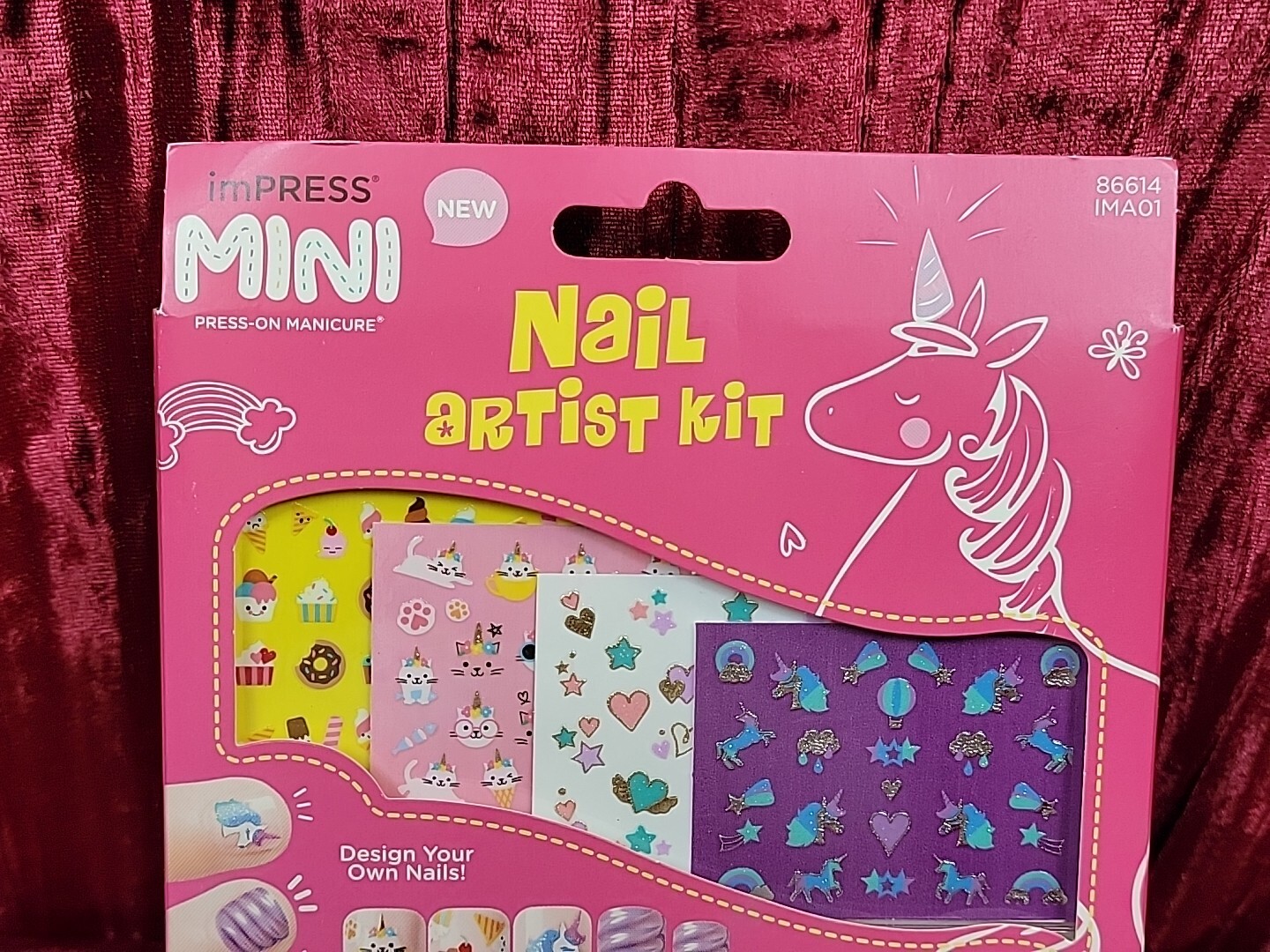 KISS imPRESS Mini Press-On Manicure KIDS Nails ARTIST KIT New