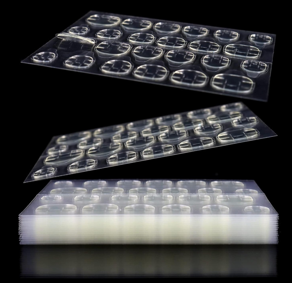 288pcs (12 Sheets) Adhesive Tabs Waterproof Breathable Glue Tabs Double side