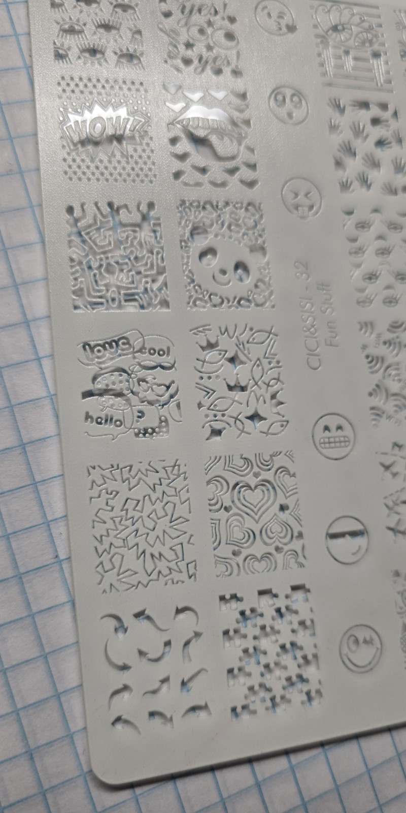 VINTAGE Cici & Sisi Nail Art Stamp Acrylic Plastic Plate Set Kit In Case HTF