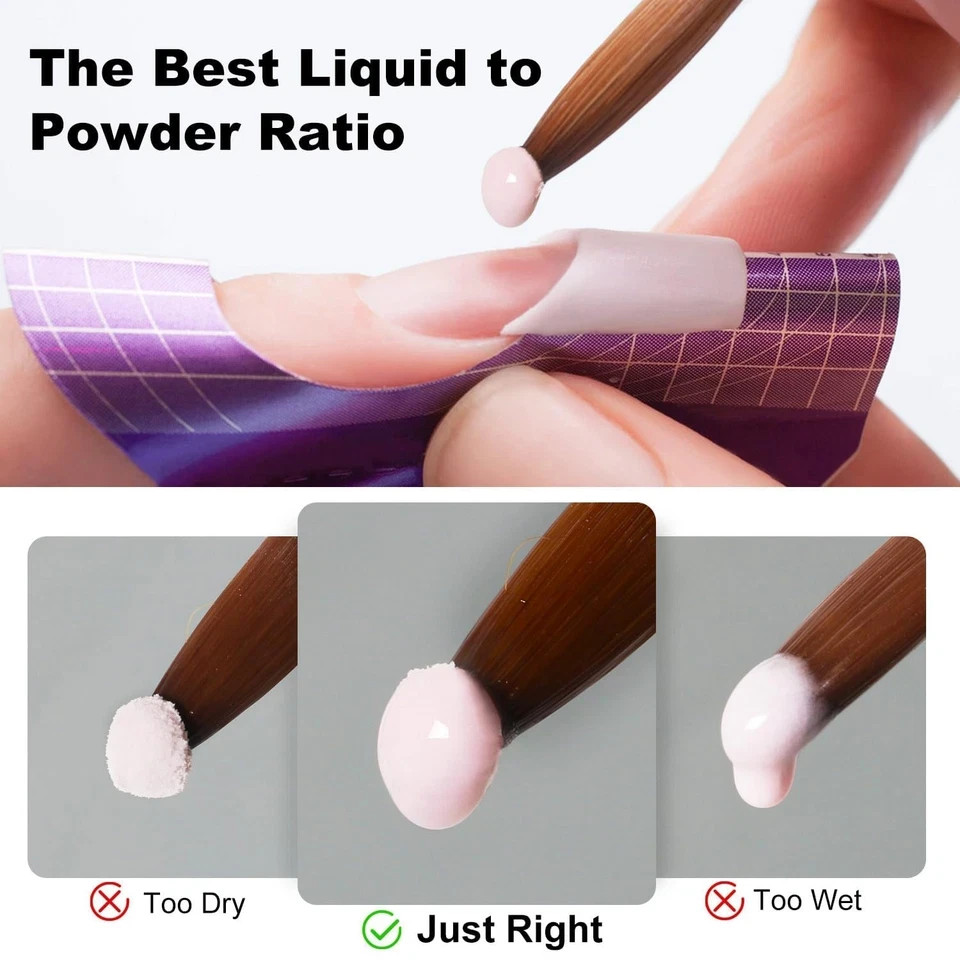 Acrylic Nail Kit with Drill Set for Beginners with Everything 12 Color Acrylic P