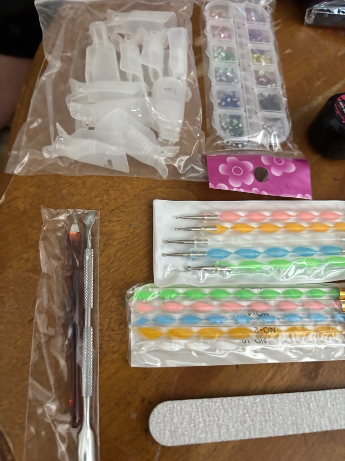 DIY Nail Kit For Beginners With Acrylic Powder Gel & Tools