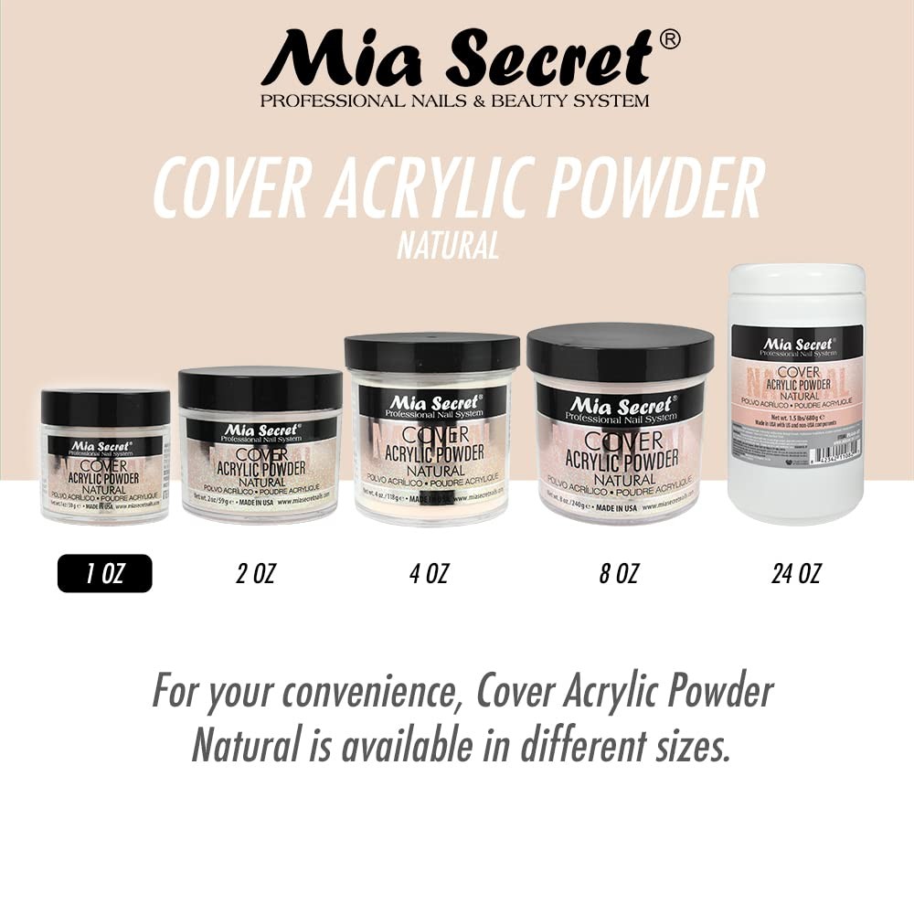 Mia Secret Natural Nail Powder 1 Ounce For Ombre And Baby Boomer Nails