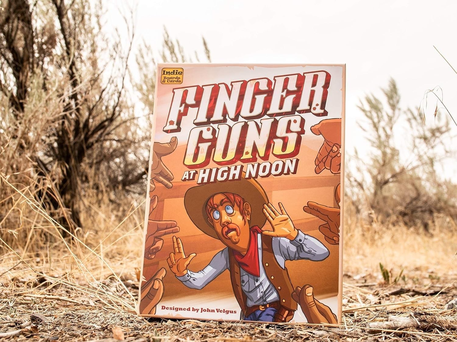 Finger Guns at High Noon by Indie Boards & 7.87 x 5.91 x 1.77 inches, Tan
