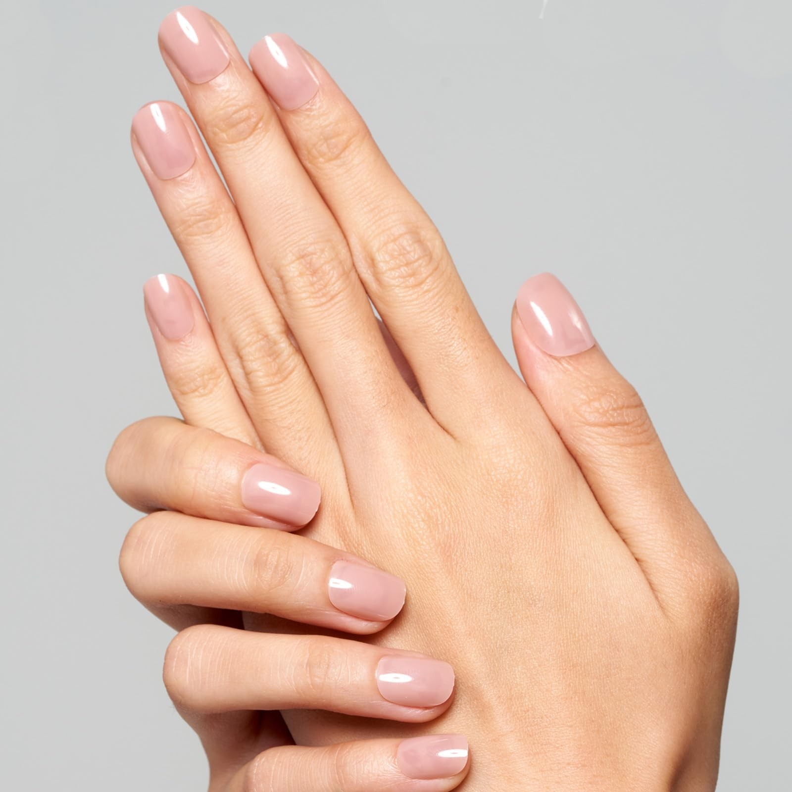 Nude Pink Short Press on Nails, Natural Extra Short Squoval Glue on Nails for…