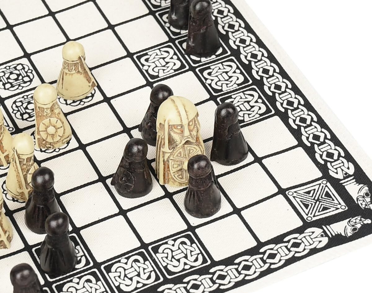 Hnefatafl Board Game – Viking Chess Set – 11.6 x 5.9 x 1.4 inches, One Colour