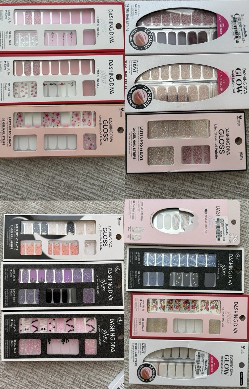 Dashing Diva 32 Gel Ultra Shine Gel Palette Lot Of 13 Brand New Halloween
