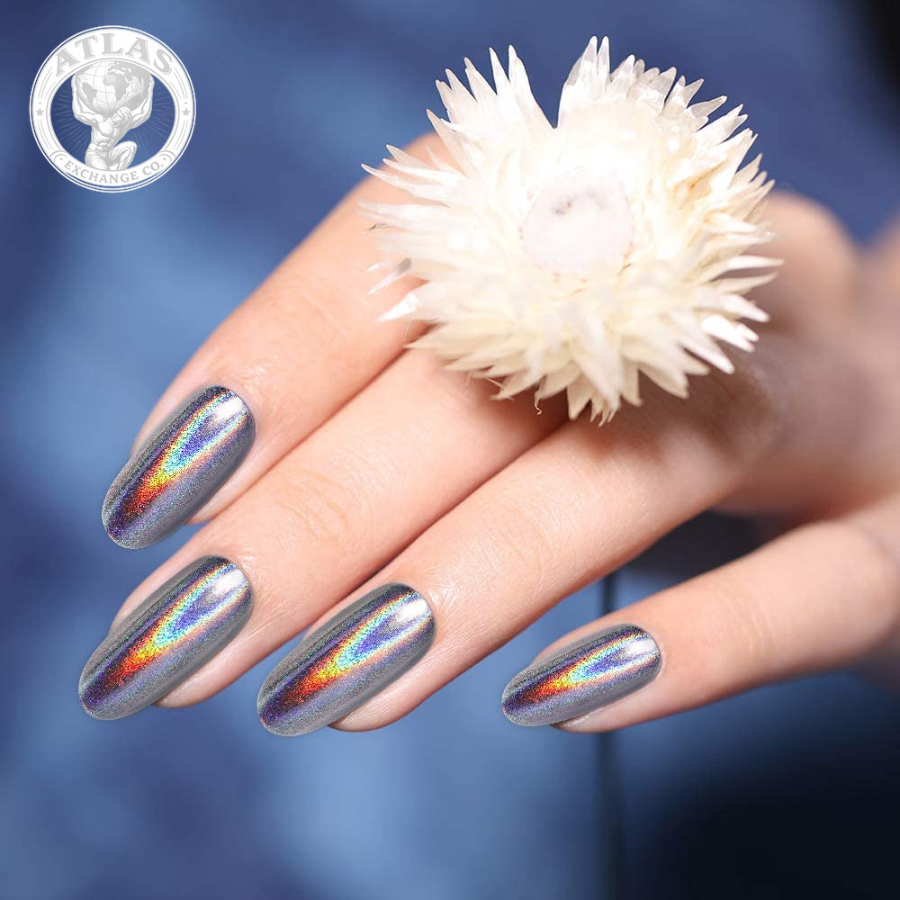Artdone 16 Jars Chrome Nail Powder Nail Art Fimo Striping Tape Lines Decoration
