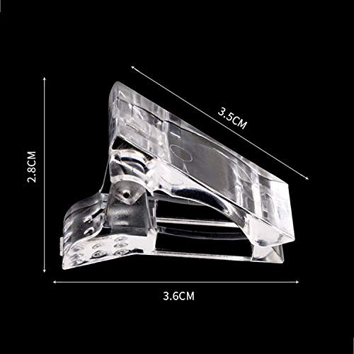 12Pcs Nail Tips Clip for Quick Building Polygel nail forms Nail clips for