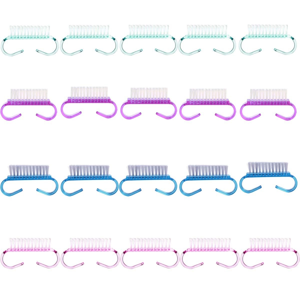 Multifunctional 20PC Handle Grip Brushes – Stylish & Practical Cleaning Gift