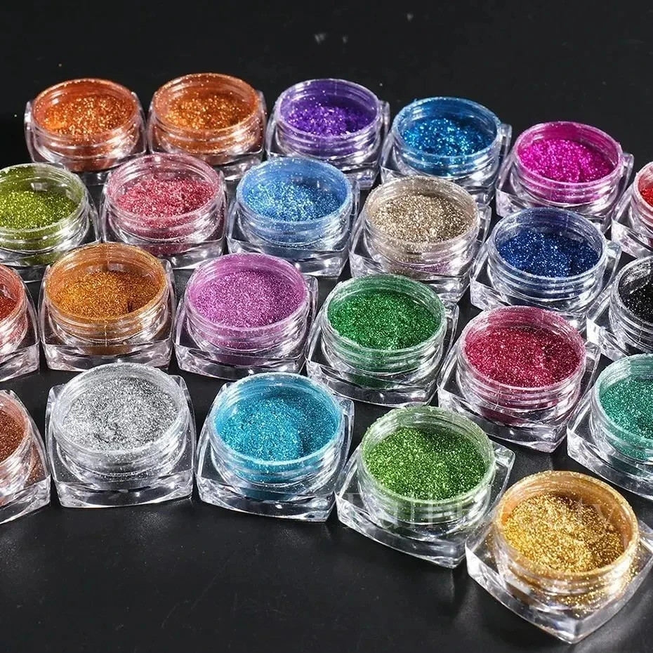 23Color Chrome Nail Powder Set Metallic Mirror Effect Y2K Pigment Manicure Decor