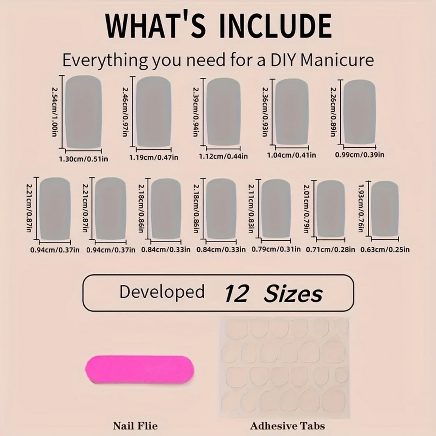 GRITOSE 24pc Square False Nails style16 Purple White