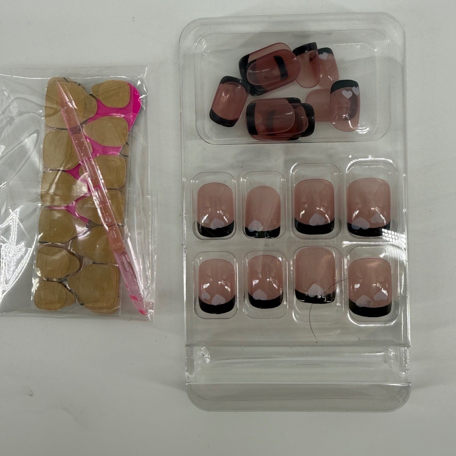 Babe Nail Co 4 pack Press On Valentines Nails Multiple Designs Hearts, bows