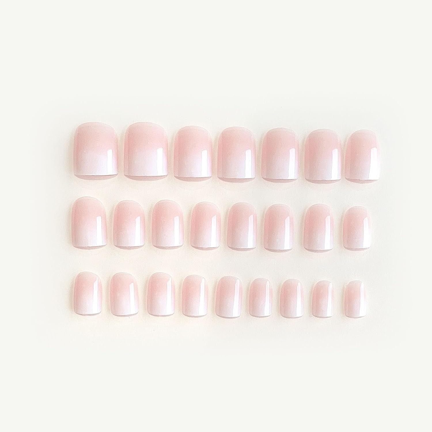 24PCS Full Cover Acrylic Short Press-On Nails | Custom Fit & Easy Application