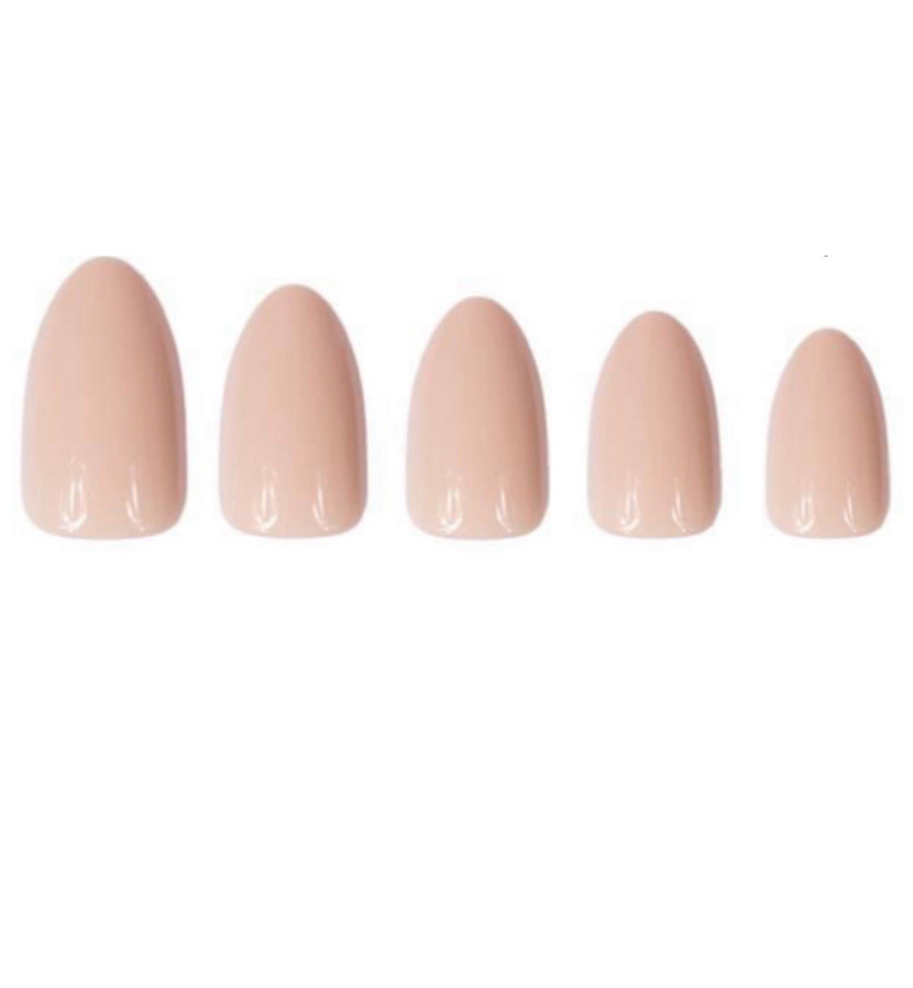 Red Aspen Nail Dashes Wren In White Sands Medium Almond Shiny B6n