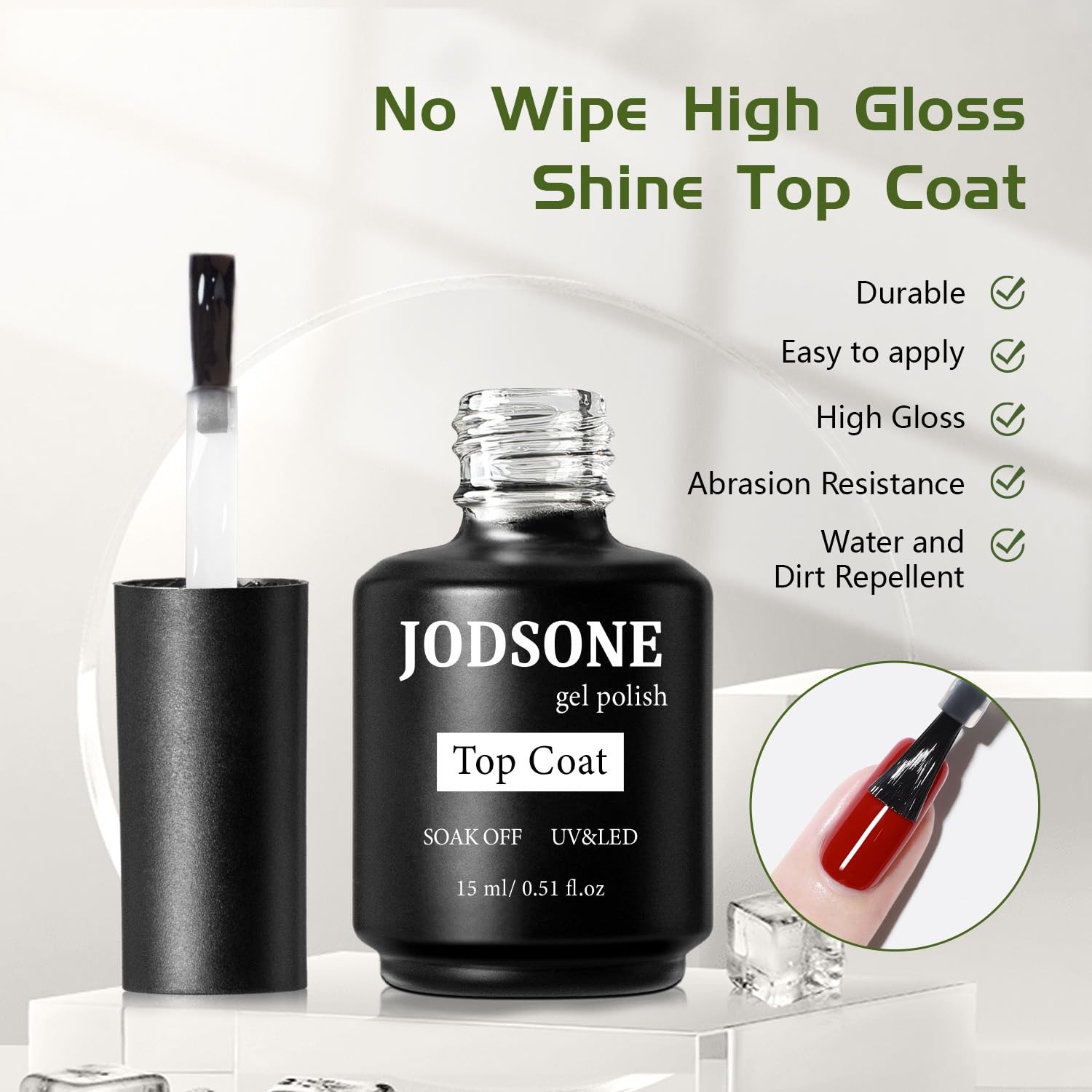 JODSONE Gel Nail Remover Quick 0.51 Fl Oz (Pack of 1), 15ML-BT-GR