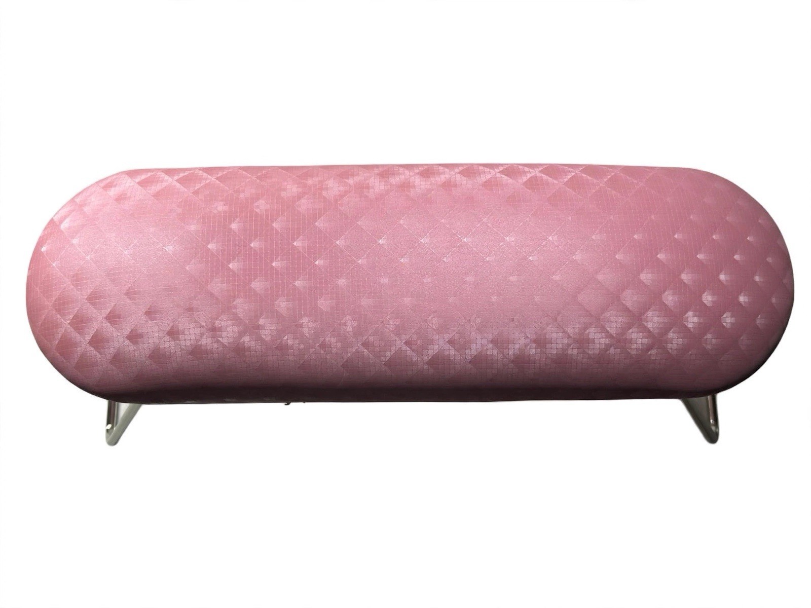 Pink Diamond-Textured Hard Case for Glasses, Metal Spring Hinge, Portable