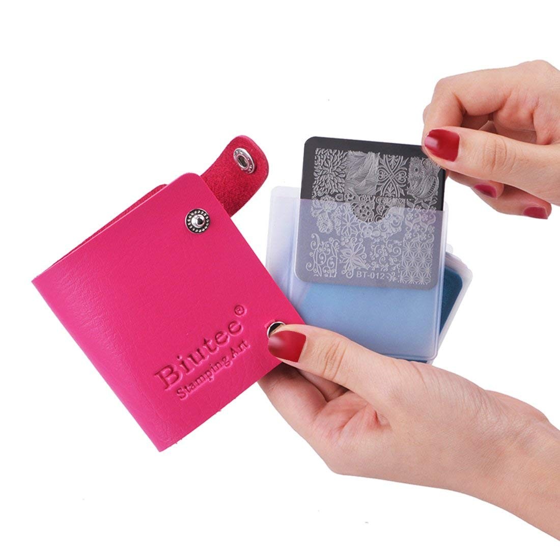 Biutee Nail Stamping Plates Set 12pcs Nail Plates 1stamper 1scraper 1storage …