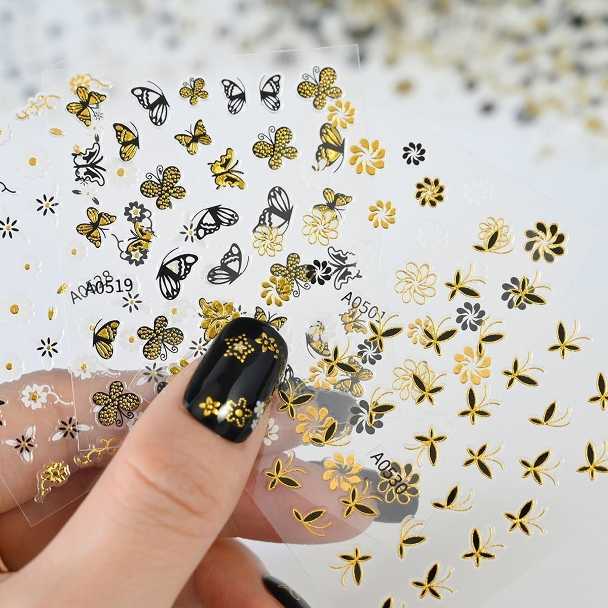 Nail Art Stickers 3D Self Adhesive Festival BodyArt DIY for Women and Girls USA