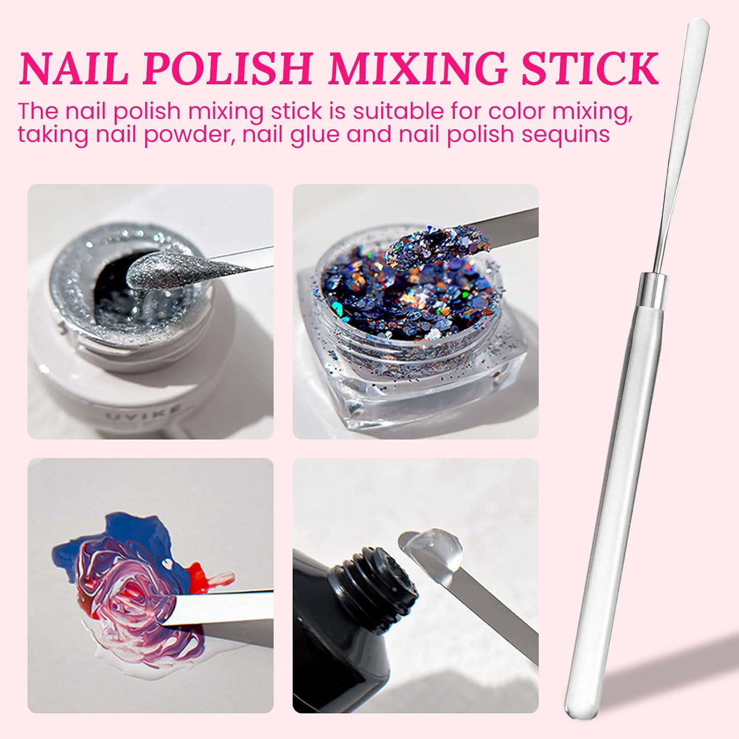 Nail Stand for Press on with Nail Art Brushes Nail Holder for Painting Practice