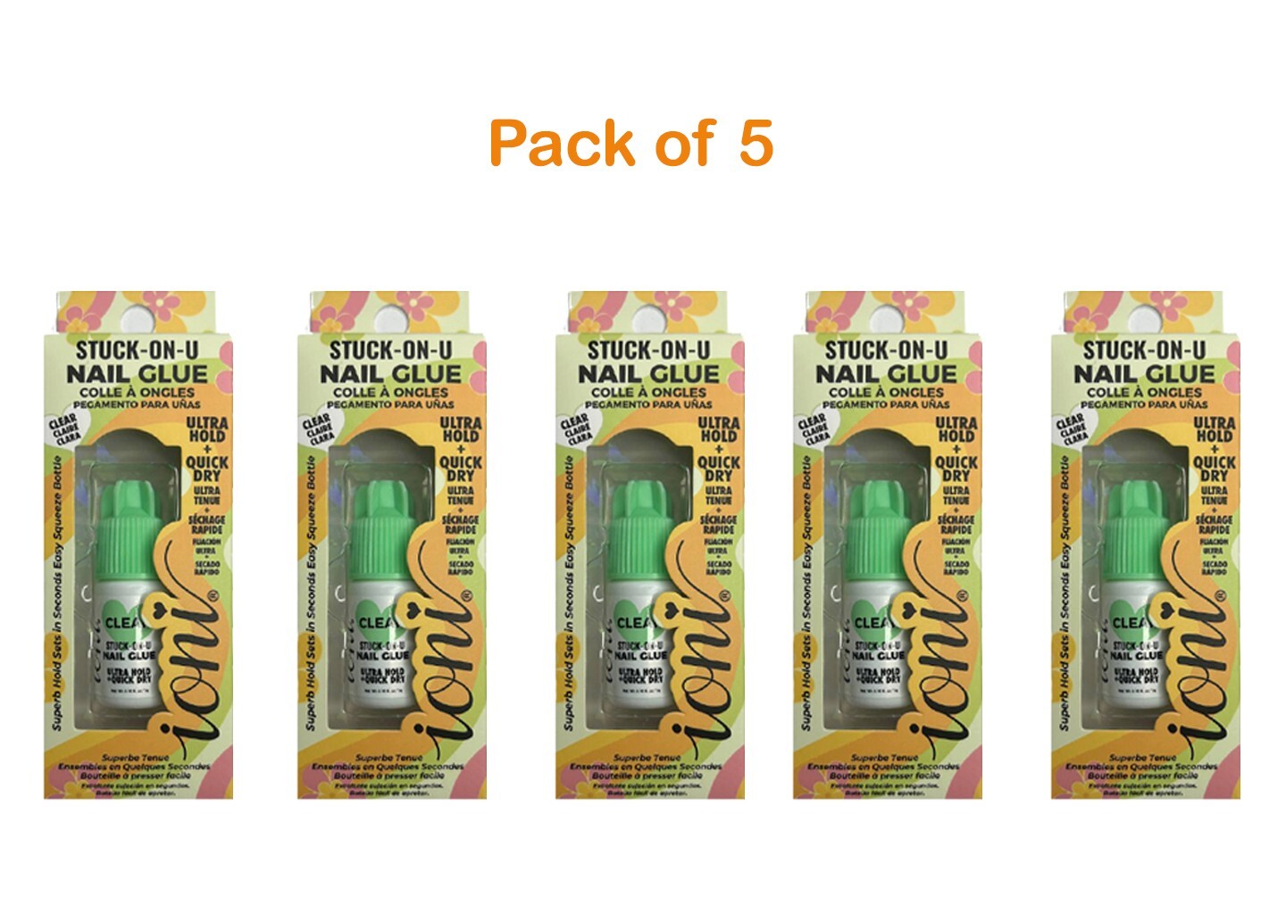 Pack of 5 Ioni Nail Glue