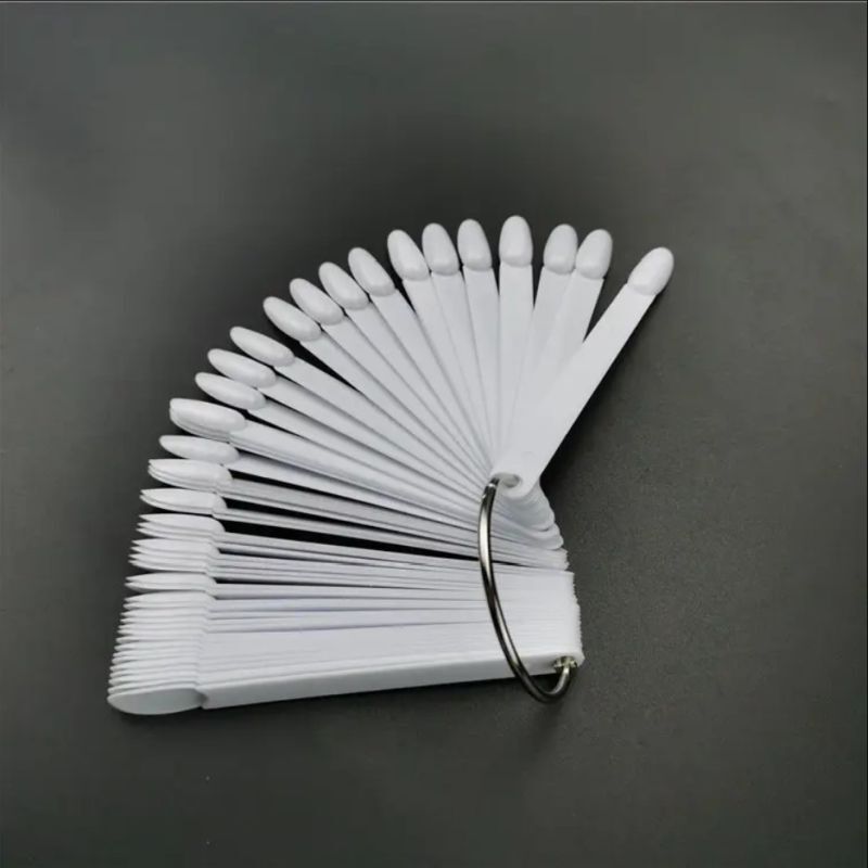 Fake Nail Display Nail Art Fan 50 pcs. Wheel Polish Practice Sample Swatches UK