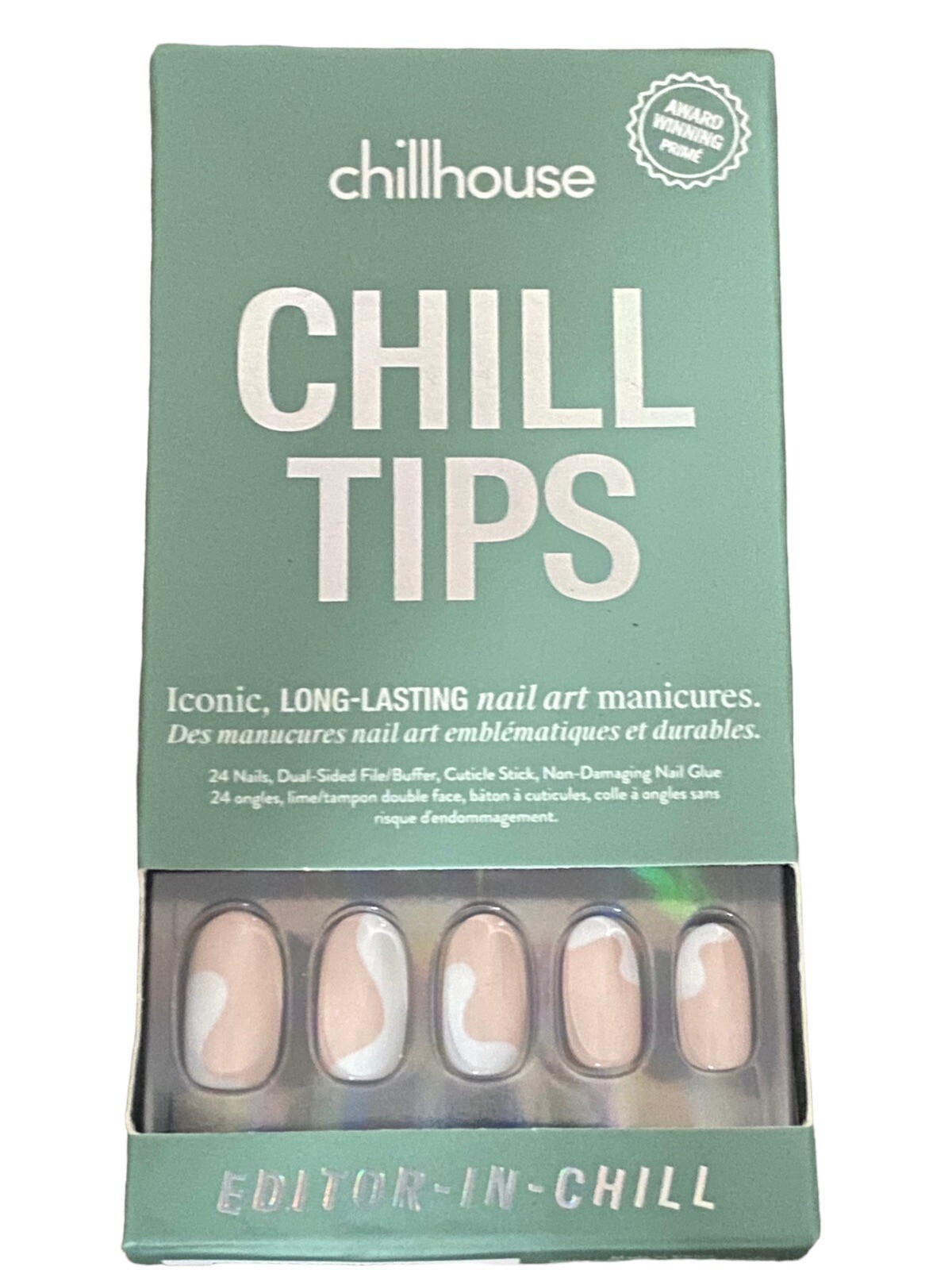 Chillhouse chill tips nail art press on – EDITOR -IN- Chill. Stain On Box
