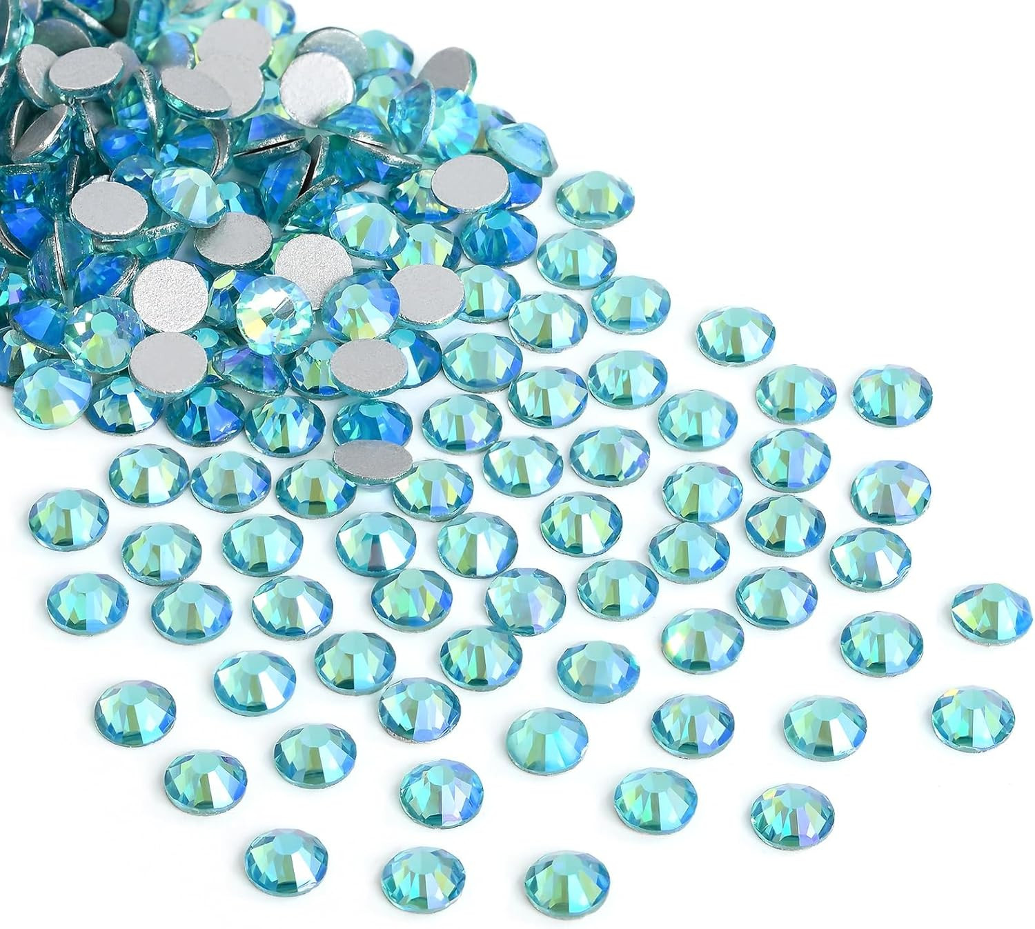 Glue Fix Crystal Flatback Rhinestones Glass Diamantes Gems for Nail Art Crafts D