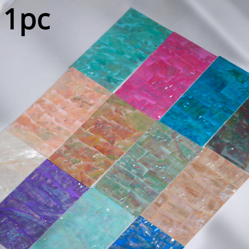 1pcs Flakes Abalone Shell Slice Nail Sticker Adhesive Manicure Nail Art Decal