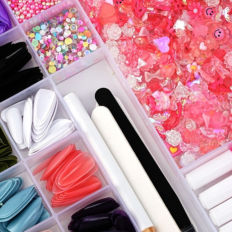 Mix Shaped Nails Art Cartoon Nails Decorations False Nails Tips