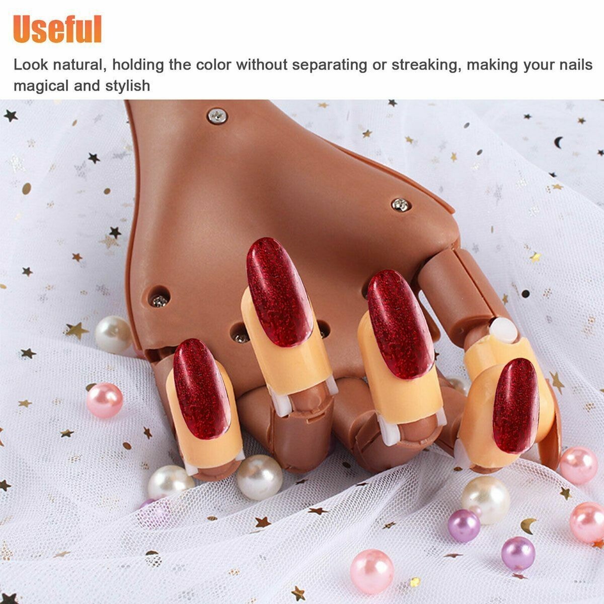 🔥 200Pcs False Nail Art Tips DIY Train Practice Manicure Tool Hand Removable 🔥