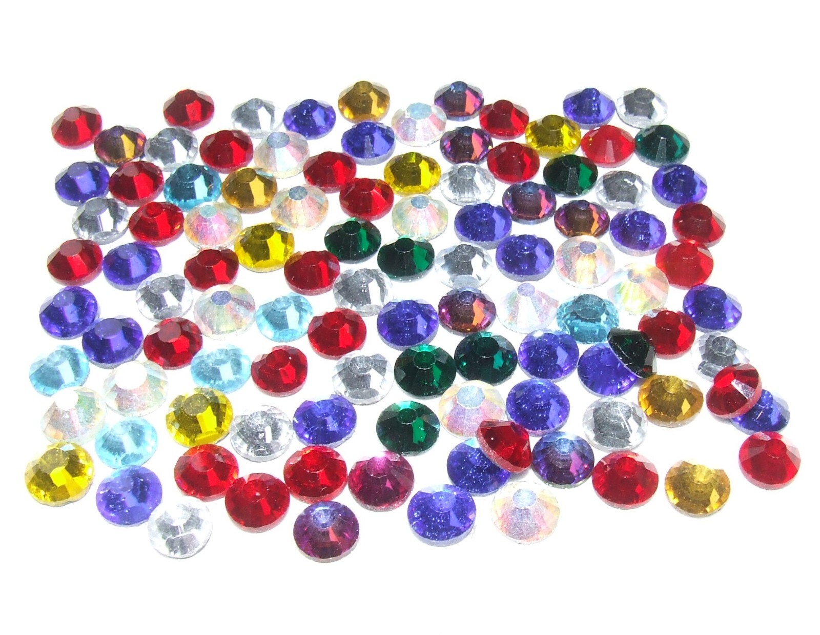 DMC Gem Mixed Joblot Iron On Hotfix GlassRhinestone SS6,10,16, 20,30,2mm,3,4-6mm