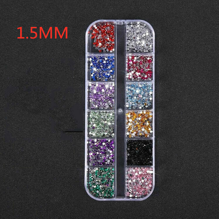 3000pcs Teardrop Nail Art Gems Rhinestones Decoration for UV Gel Acrylic Fashion