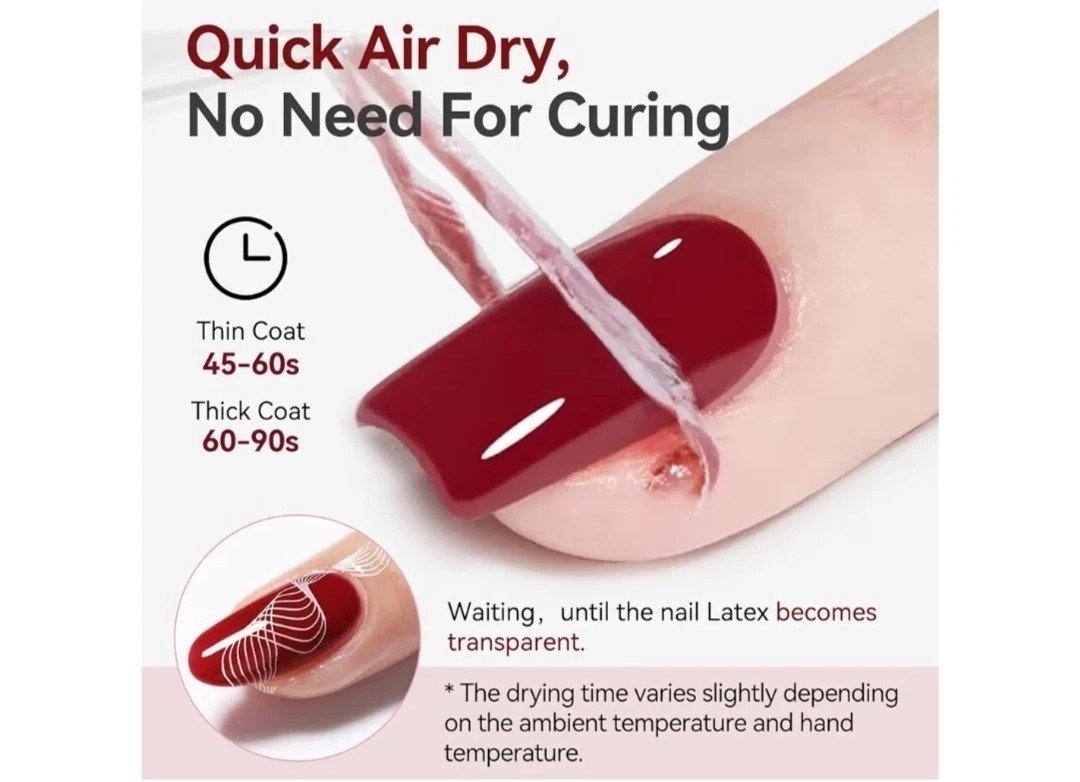 Born Pretty Peel Off Latex Tape Clear Quick Air Dry Nail Art Tool 15ml