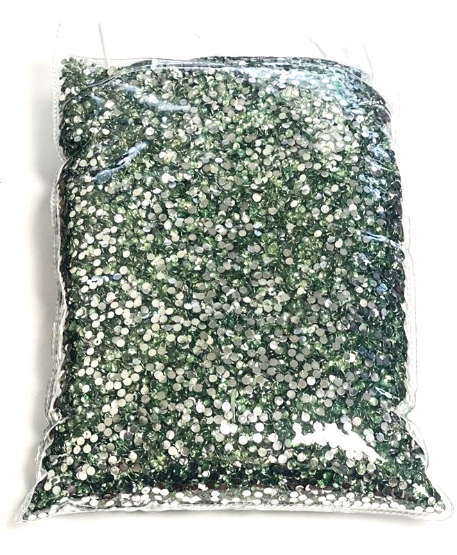 Light Green Round Flat Back Crystal Rhinestone 3mm Jewelry Crafting Nail Gems
